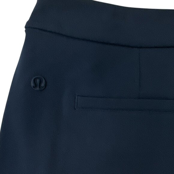 Lululemon Luxtreme Mid-Rise Straight-Leg Trouser True Navy Women Sz M - Picture 8 of 12